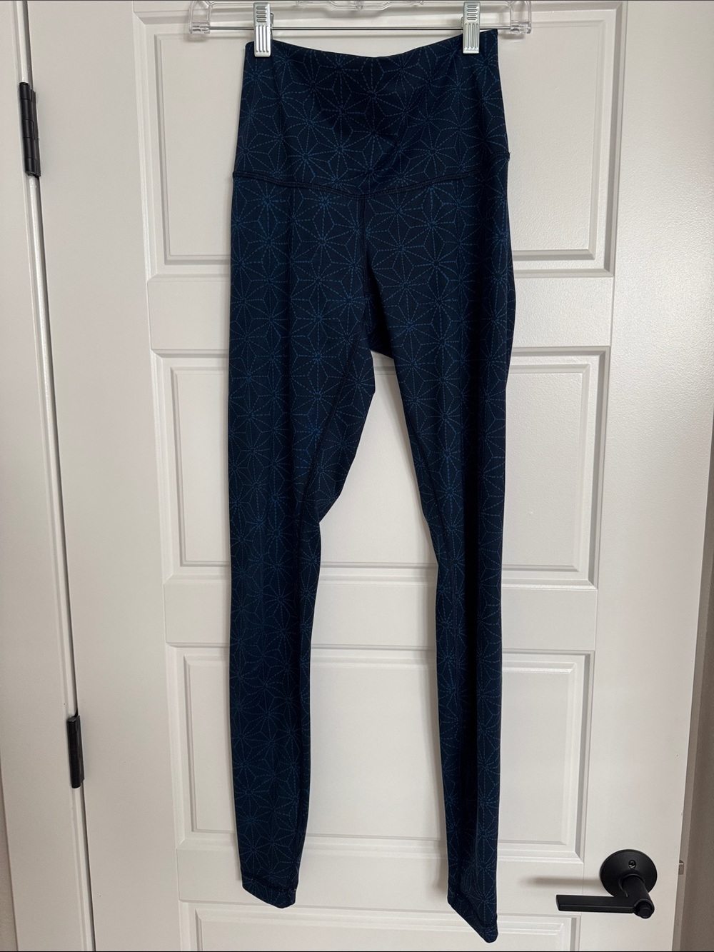Lululemon High-Waist Printed Leggings in Navy